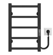 Электрический полотенцесушитель Deffi Forest П5 400х500 правое подключение JD04 черный A.FR.50.40.5.E.B.R.2