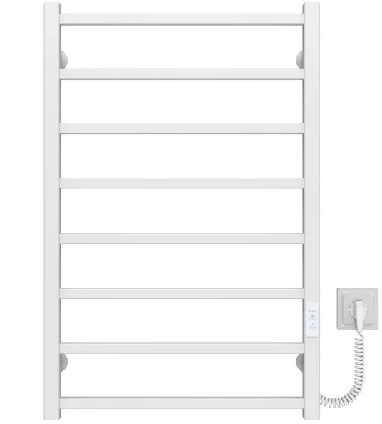 Електрична сушарка для рушників Deffi Forest П8 500х800 праве підключення WD04 білий A.FR.80.50.8.E.W.R.4