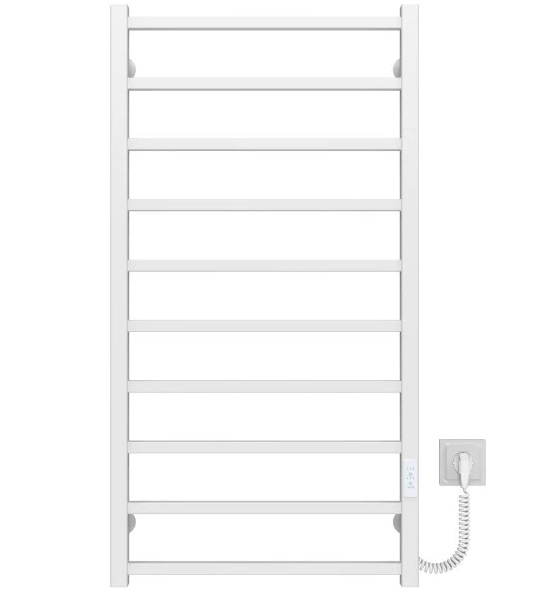 Электрический полотенцесушитель Deffi Forest П10 500х1000 правое подключение WD04 белый A.FR.100.50.10.E.W.R.4