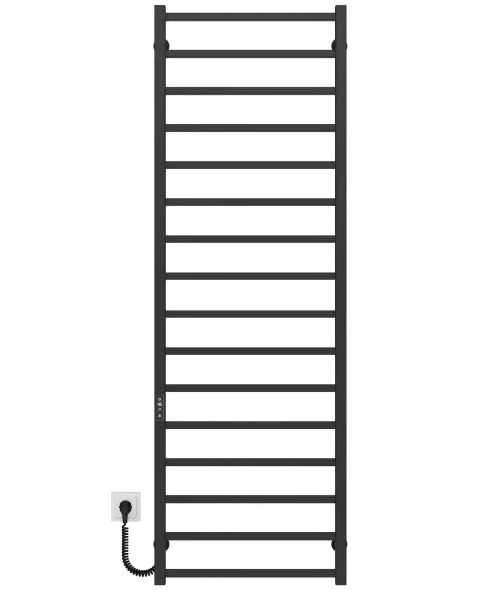 Электрический полотенцесушитель Deffi Forest П16 500х1600 левое подключение JD04 черный A.FR.160.50.16.E.B.L.2