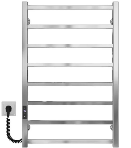 Электрический полотенцесушитель Deffi Forest П8 500х800 левое подключение JD04 хром A.FR.80.50.8.E.C.L.2