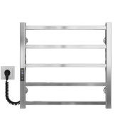 Электрический полотенцесушитель Deffi Forest П5 500х500 левое подключение JD04 хром A.FR.50.50.5.E.C.L.2