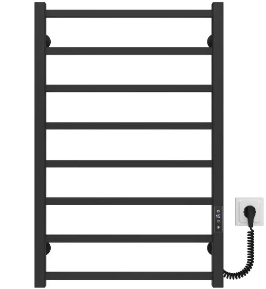 Электрический полотенцесушитель Deffi Forest П8 500х800 правое подключение JD04 черный A.FR.80.50.8.E.B.R.2
