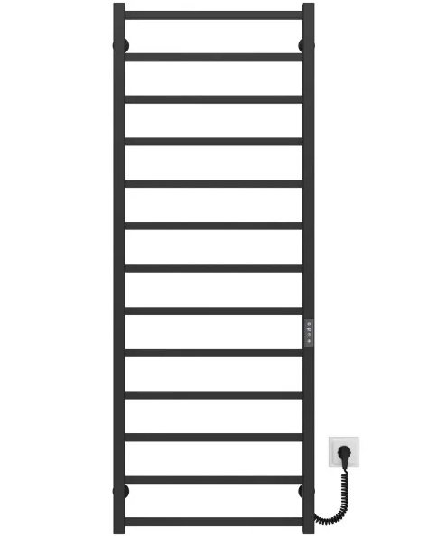 Электрический полотенцесушитель Deffi Forest П13 500х1400 правое подключение JD04 черный A.FR.140.50.13.E.B.R.2