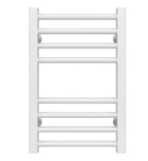 Полотенцесушитель водяной Deffi Lima П8 400х500 нижнее подключение белый A.LI.50.40.8.W.A