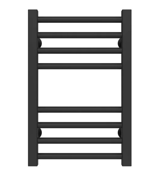 Сушка для рушників водяна Deffi Lima П8 400х500 нижнє підключення чорний A.LI.50.40.8.B.A