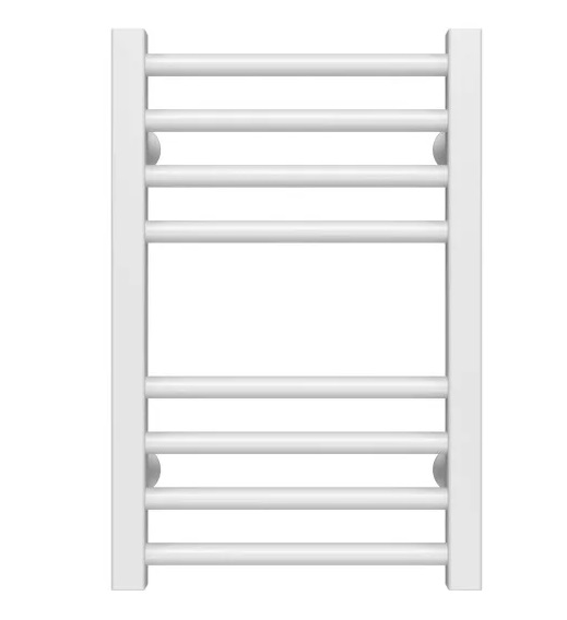 Полотенцесушитель водяной Deffi Lima П8 400х500 боковое левое подключение белый A.LI.50.40.8.W.B