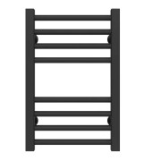 Сушка для рушників водяна Deffi Lima П8 400х500 бічне праве підключення чорний A.LI.50.40.8.B.C