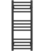 Полотенцесушитель водяной Deffi Lima П12 400х800 боковое правое подключение черный A.LI.80.40.12.B.C
