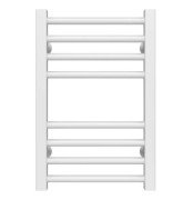 Полотенцесушитель водяной Deffi Lima П8 400х500 нижнее подключение белый A.LI.50.40.8.W.A
