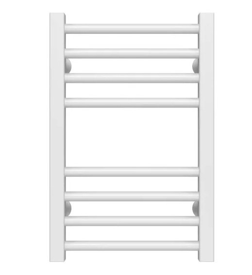 Сушка для рушників водяна Deffi Lima П8 400х500 бічне ліве підключення білий A.LI.50.40.8.W.B