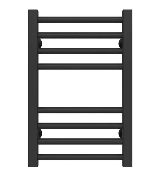 Сушка для рушників водяна Deffi Lima П8 400х500 бічне ліве підключення чорний A.LI.50.40.8.B.B