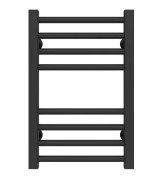 Полотенцесушитель водяной Deffi Lima П8 400х500 боковое правое подключение черный A.LI.50.40.8.B.C