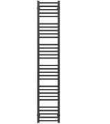 Полотенцесушитель водяной Deffi Lima П30 400х1800 боковое левое подключение черный A.LI.180.40.30.B.B
