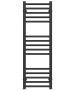 Полотенцесушитель водяной Deffi Lima П15 400х1000 боковое левое подключение черный A.LI.100.40.15.B.B