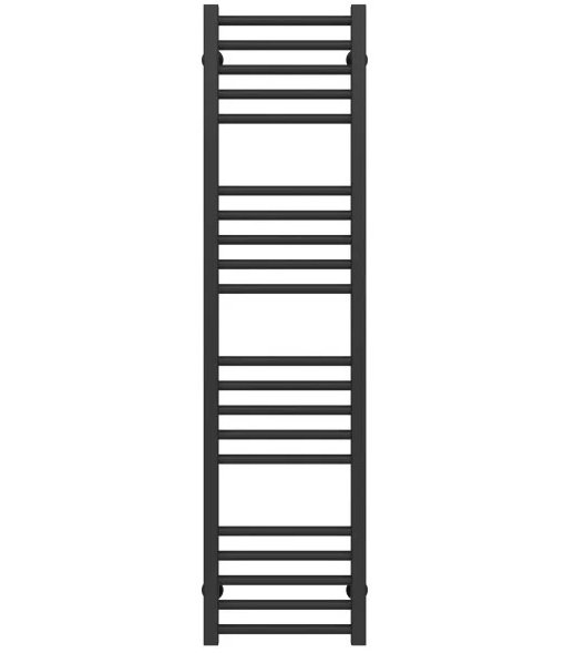 Полотенцесушитель водяной Deffi Lima П20 400х1300 бокоое правое подключение черный A.LI.130.40.20.B.C