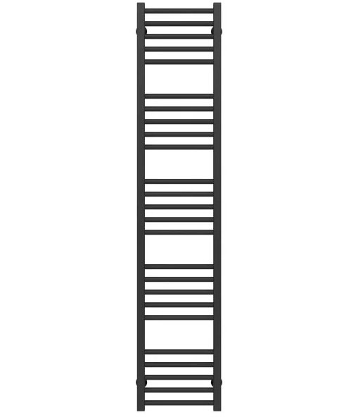 Полотенцесушитель водяной Deffi Lima П25 400х1600 боковое правое подключение черный A.LI.160.40.25.B.C