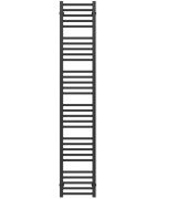 Сушка для рушників водяна Deffi Lima П30 400х1800 нижнє підключення чорний A.LI.180.40.30.B.A