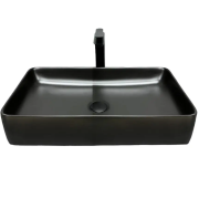 Раковина для ванной VBI TRIEST 60,5x35,5 см керамика черный матовый VBI-012701