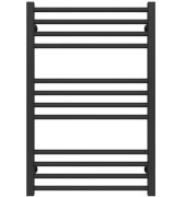Полотенцесушитель водяной Deffi Lima П12 500х800 боковое левое подключение черный A.LI.80.50.12.B.B
