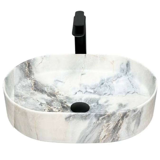 Раковина для ванної кімнати VBI VERONA 50 49,5x37,5 см кераміка граніт матовий VBI-011304