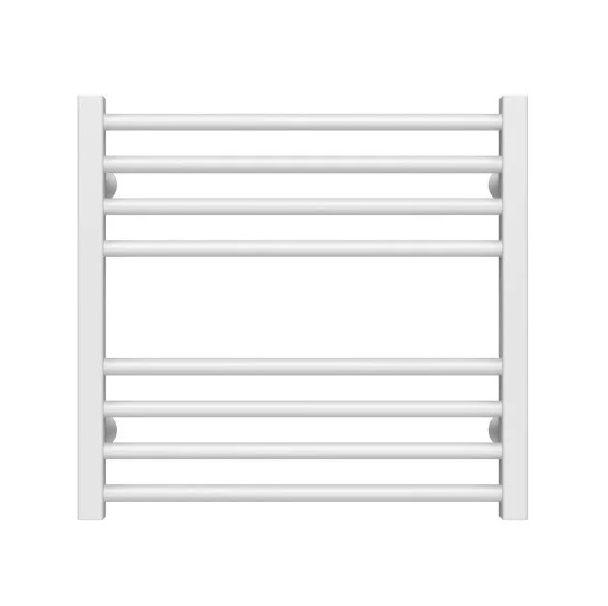 Сушка для рушників водяна Deffi Lima П8 500х500 бічне ліве підключення білий A.LI.50.50.8.W.B