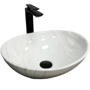 Раковина для ванной VBI PARMA 41,5x33,5 см керамика природный мрамор глянцевый VBI-011007