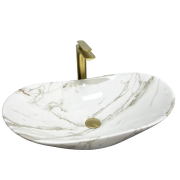 Раковина для ванной VBI TURIN 61,5x36 см керамика лава глянец VBI-011506