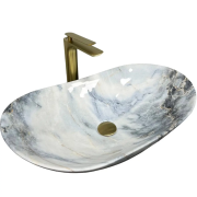 Раковина для ванной VBI TURIN 61,5x36 см керамика гранит глянцевый VBI-011507