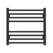 Полотенцесушитель водяной Deffi Lima П8 500х500 боковое левое подключение черный A.LI.50.50.8.B.B