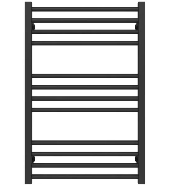 Сушка для рушників водяна Deffi Lima П12 500х800 бічне ліве підключення чорний A.LI.80.50.12.B.B