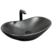 Раковина для ванної кімнати VBI TURIN  62x36,5 см кераміка чорний матовий VBI-011502