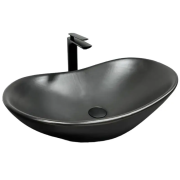 Раковина для ванной VBI TURIN 62x36,5 см керамика черный матовый VBI-011502