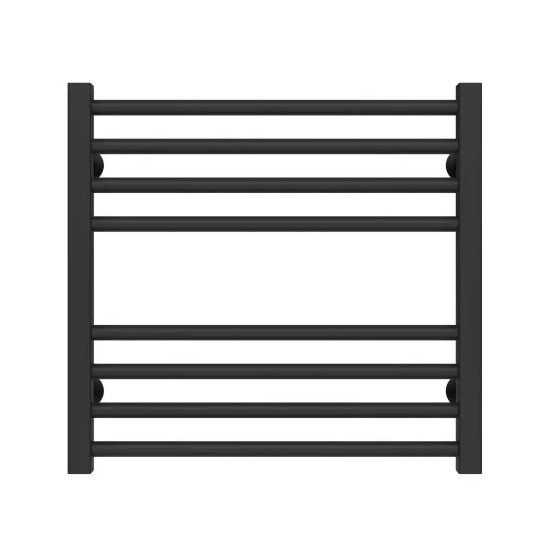 Полотенцесушитель водяной Deffi Lima П8 500х500 нижнее подключение черный A.LI.50.50.8.B.A