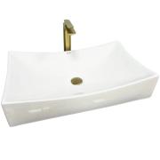 Раковина для ванної кімнати VBI VIAREGGIO M  66,5x39,5 см кераміка білий VBI-016202
