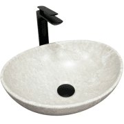 Раковина для ванної кімнати VBI PARMA 41,5x33,5 см кераміка світлий камінь матовий VBI-011006