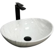 Раковина для ванной VBI PARMA 41,5x33,5 см керамика природный мрамор глянцевый VBI-011007