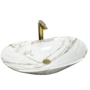 Раковина для ванной VBI TURIN 61,5x36 см керамика лава глянец VBI-011506