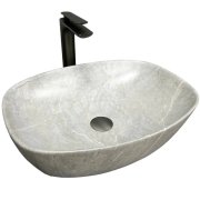 Раковина для ванной VBI OLBIA 49,5x37,5 см керамика серый камень матовый VBI-014300