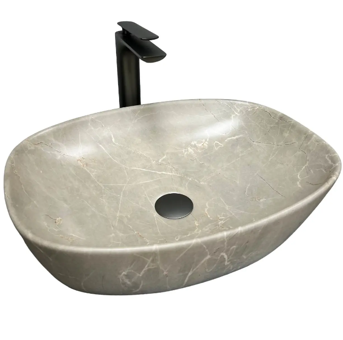 Раковина для ванної кімнати VBI OLBIA 49,5x37,5 см кераміка бежевий камінь матовий VBI-014301