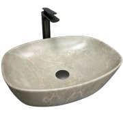 Раковина для ванной VBI OLBIA 49,5x37,5 см керамика бежевый камень матовый VBI-014301