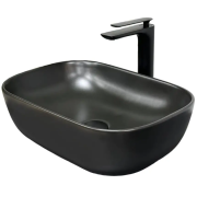 Раковина для ванной VBI RAVENNA 46x33 см керамика черный матовый VBI-011203