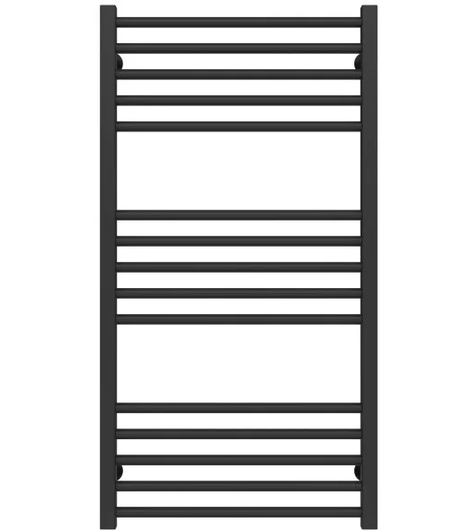 Полотенцесушитель водяной Deffi Lima П15 500х1000 боковое правое подключение черный A.LI.100.50.15.B.C