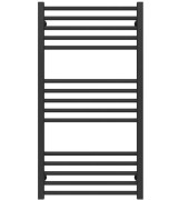 Полотенцесушитель водяной Deffi Lima П15 500х1000 боковое правое подключение черный A.LI.100.50.15.B.C