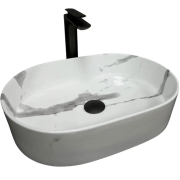 Раковина для ванной VBI VERONA 50 50x34 см керамика природный мрамор глянцевый VBI-011311