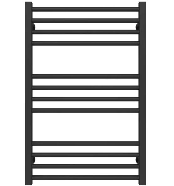 Сушка для рушників водяна Deffi Lima П12 500х800 бічне праве підключення чорний A.LI.80.50.12.B.C