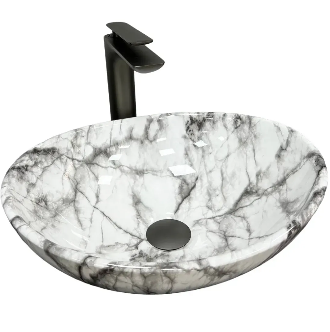 Раковина для ванной VBI PARMA 41,5x33,5 см керамика серый матовый VBI-011010