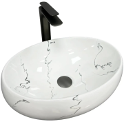 Раковина для ванної кімнати VBI VENETO 46,5x32 см кераміка мармо глянсовий VBI-012807