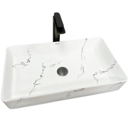 Раковина для ванной VBI TRIEST 61x34,5 см керамика мармо глянцевый VBI-012704