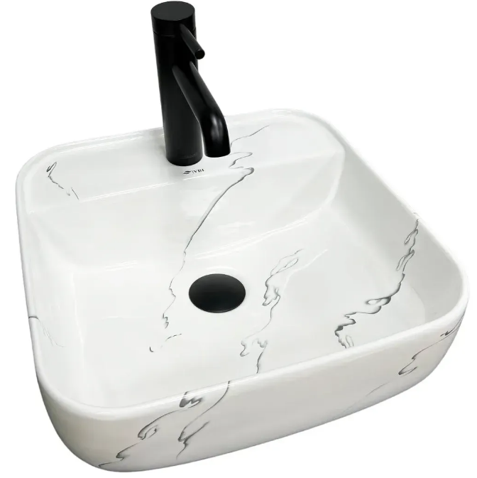 Раковина для ванной VBI RAGUSA S 39x39,5 см керамика мармо глянцевый VBI-014502